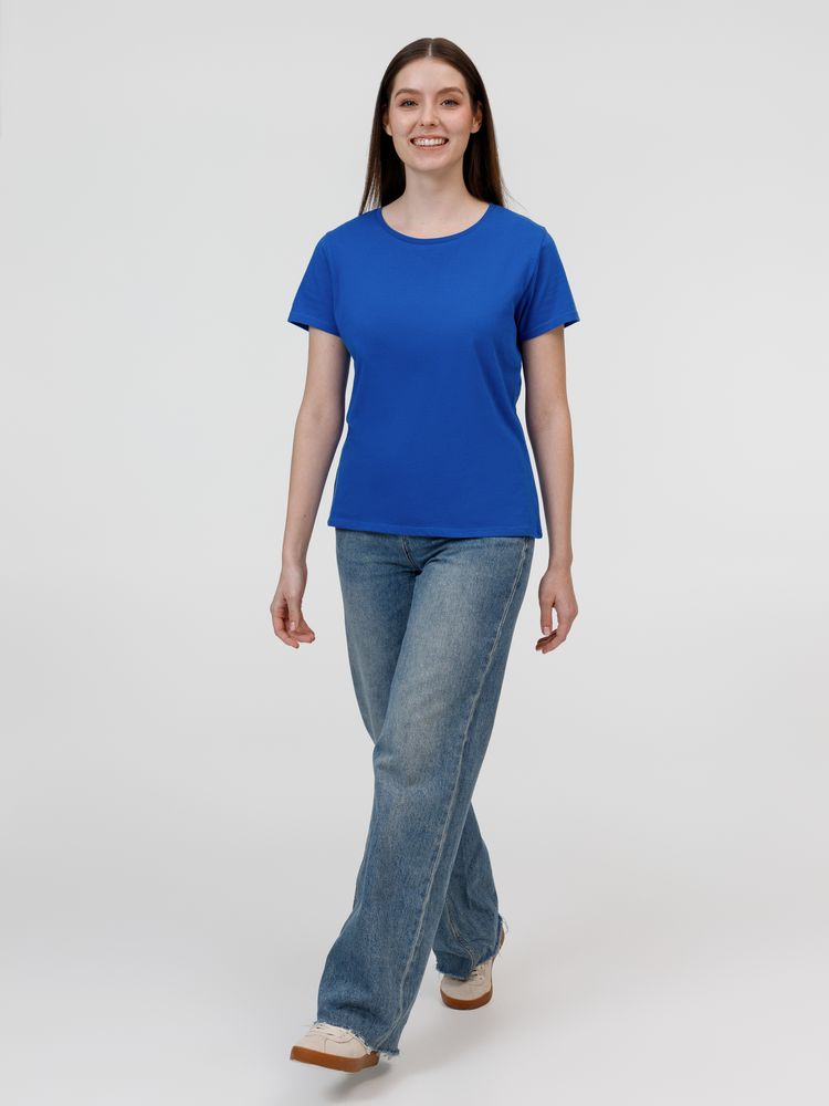 Футболка женская E150, ярко-синяя