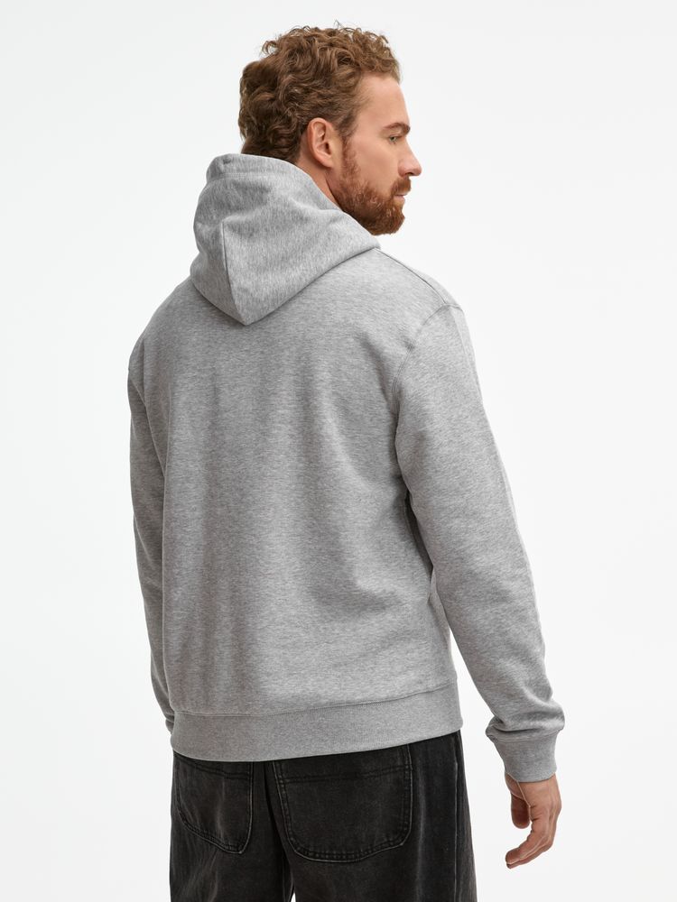 Толстовка унисекс Spencer, серый меланж