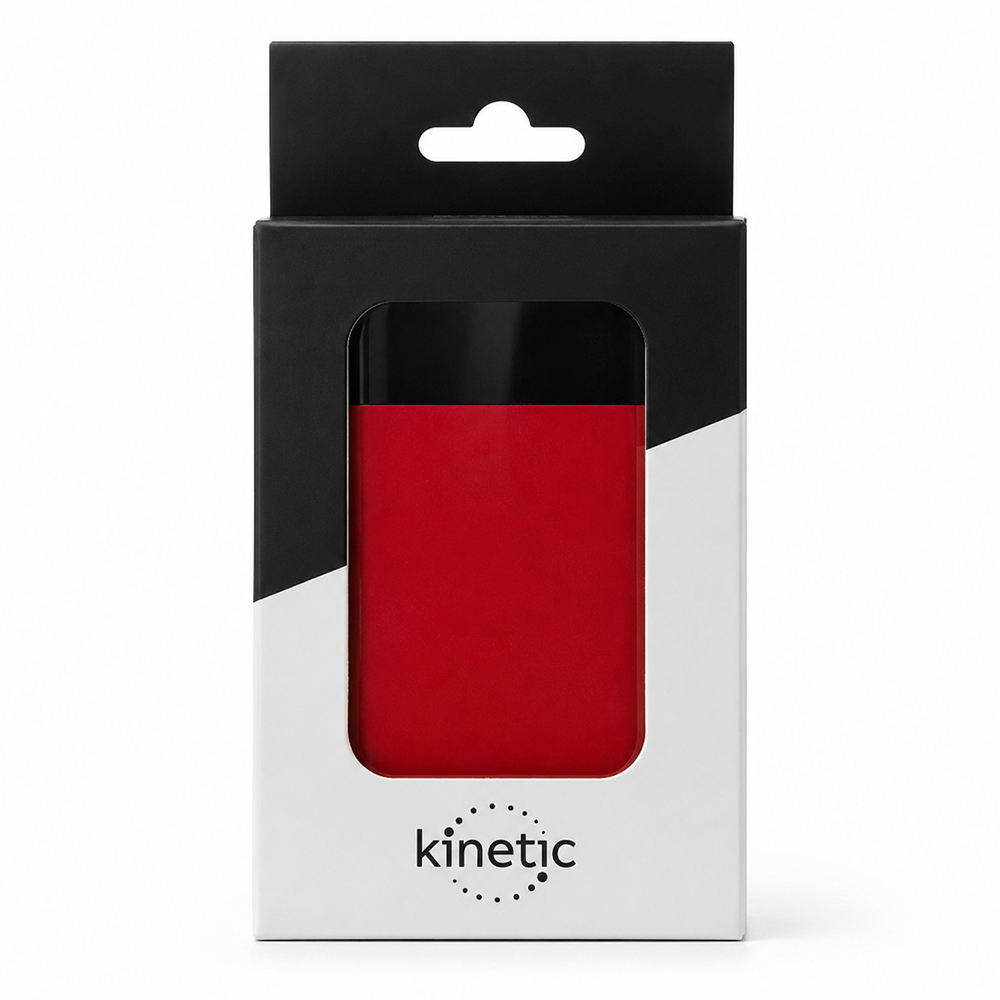Внешний аккумулятор в металлическом корпусе Apria, 10000 mAh, красный