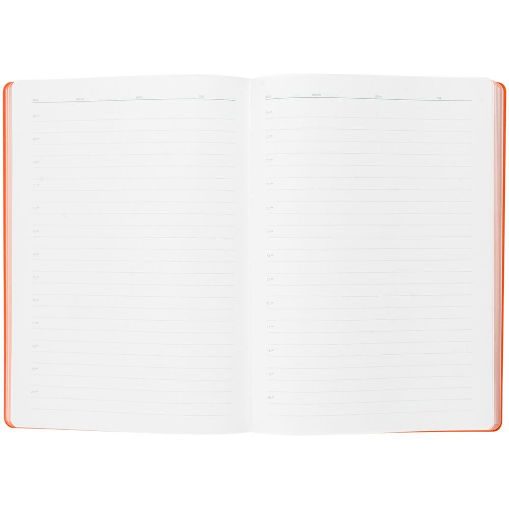 Ежедневник Flexpen, недатированный, серебристо-оранжевый