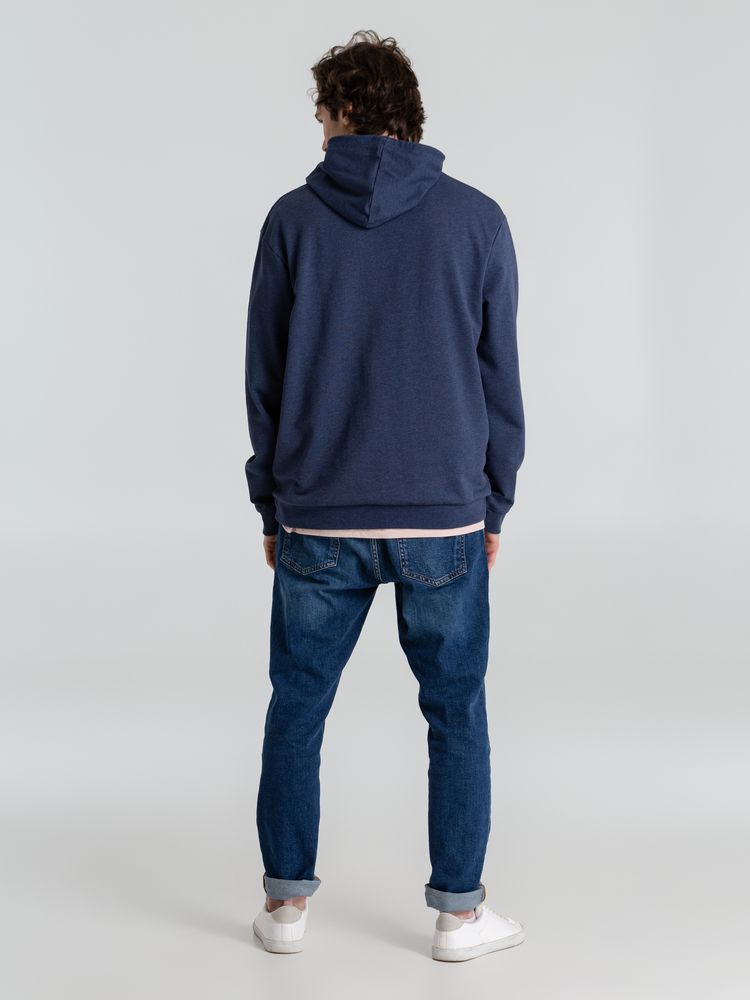 Толстовка с капюшоном унисекс Hoodie, синий меланж