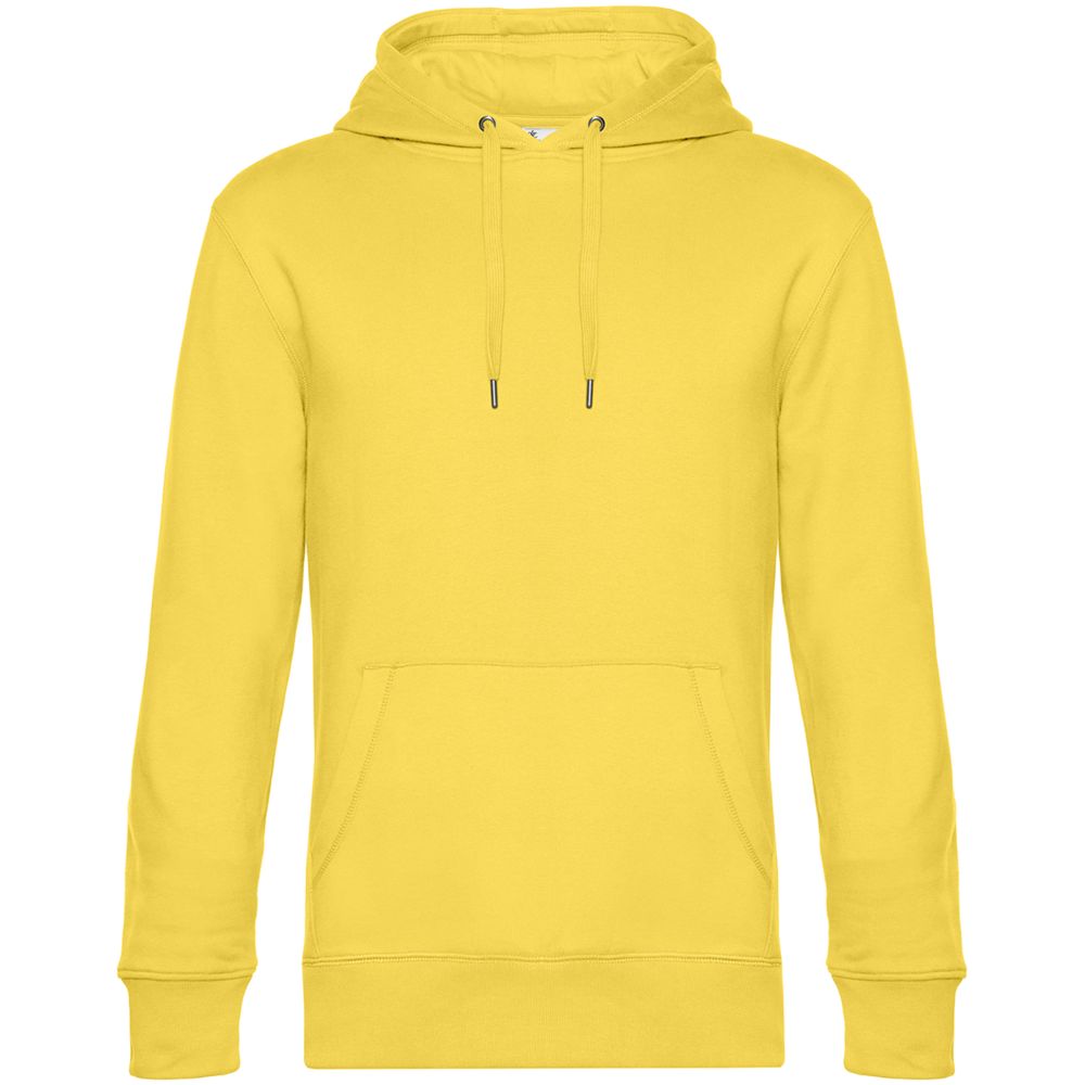 Толстовка с капюшоном унисекс King, желтая