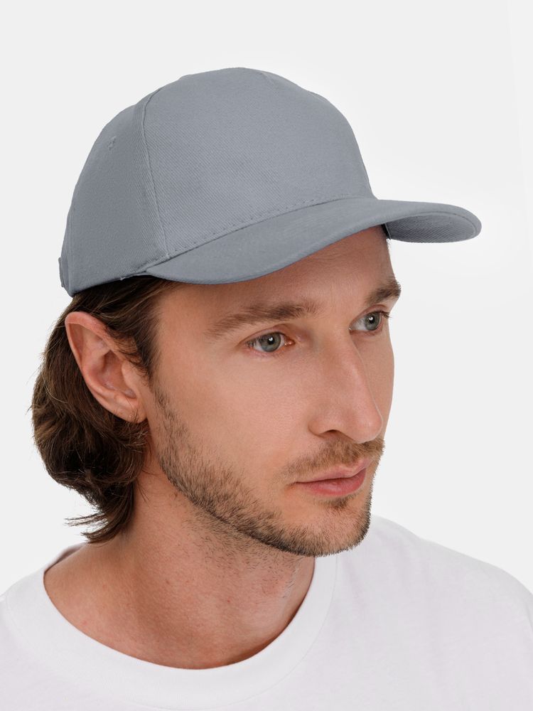 Бейсболка Long Beach, серая
