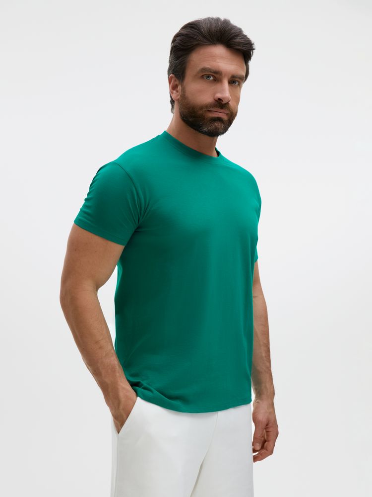 Футболка унисекс Regent 150, зеленая (изумрудная)