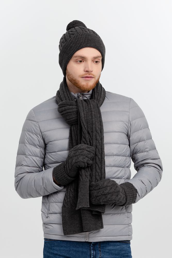 Шарф Heat Trick, темно-серый меланж