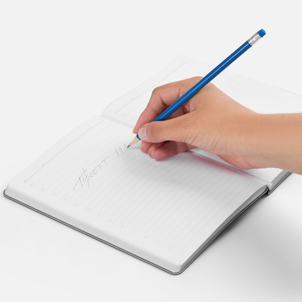 Карандаш простой Hand Friend с ластиком, синий