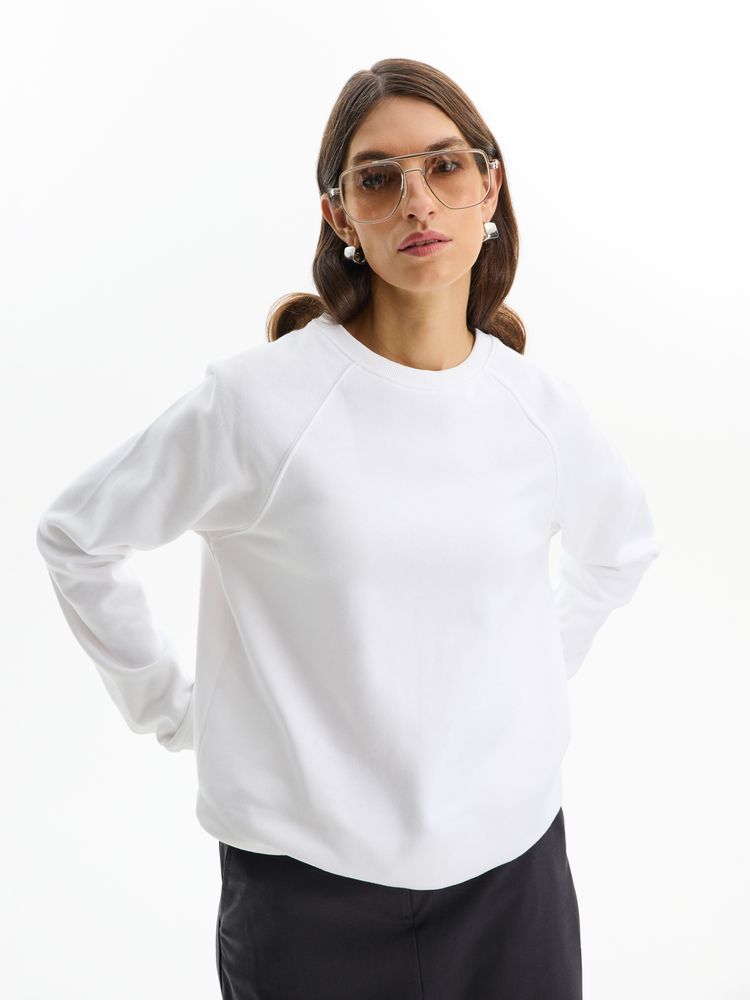 Свитшот унисекс Space, белый