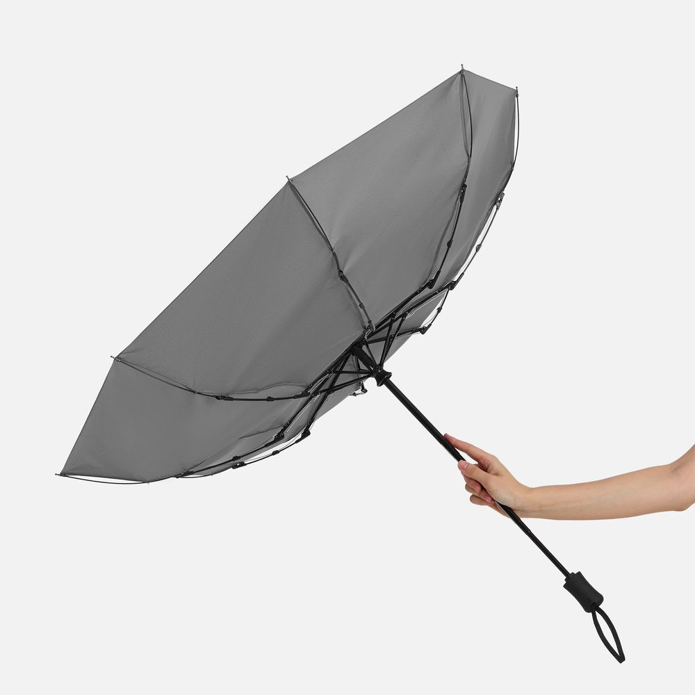 Зонт складной Monsoon, серый