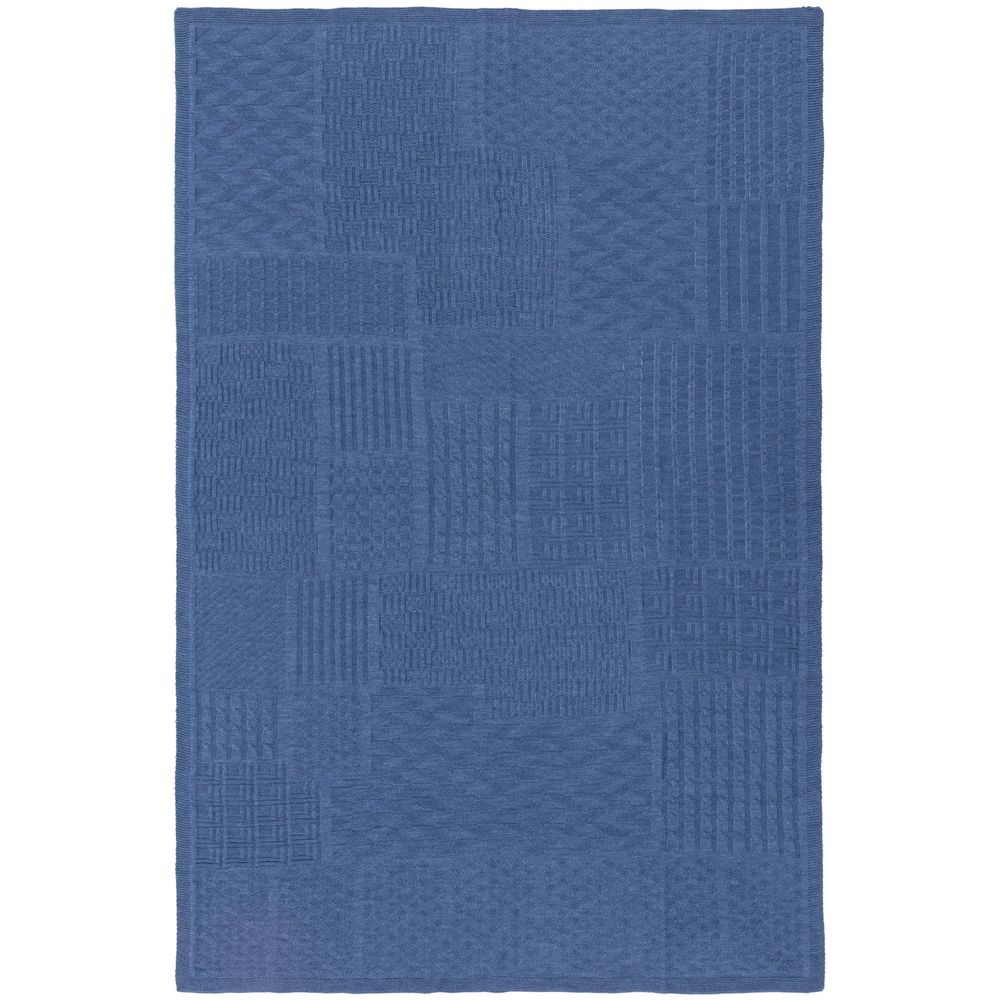 Плед Snippet, синий меланж (джинс)