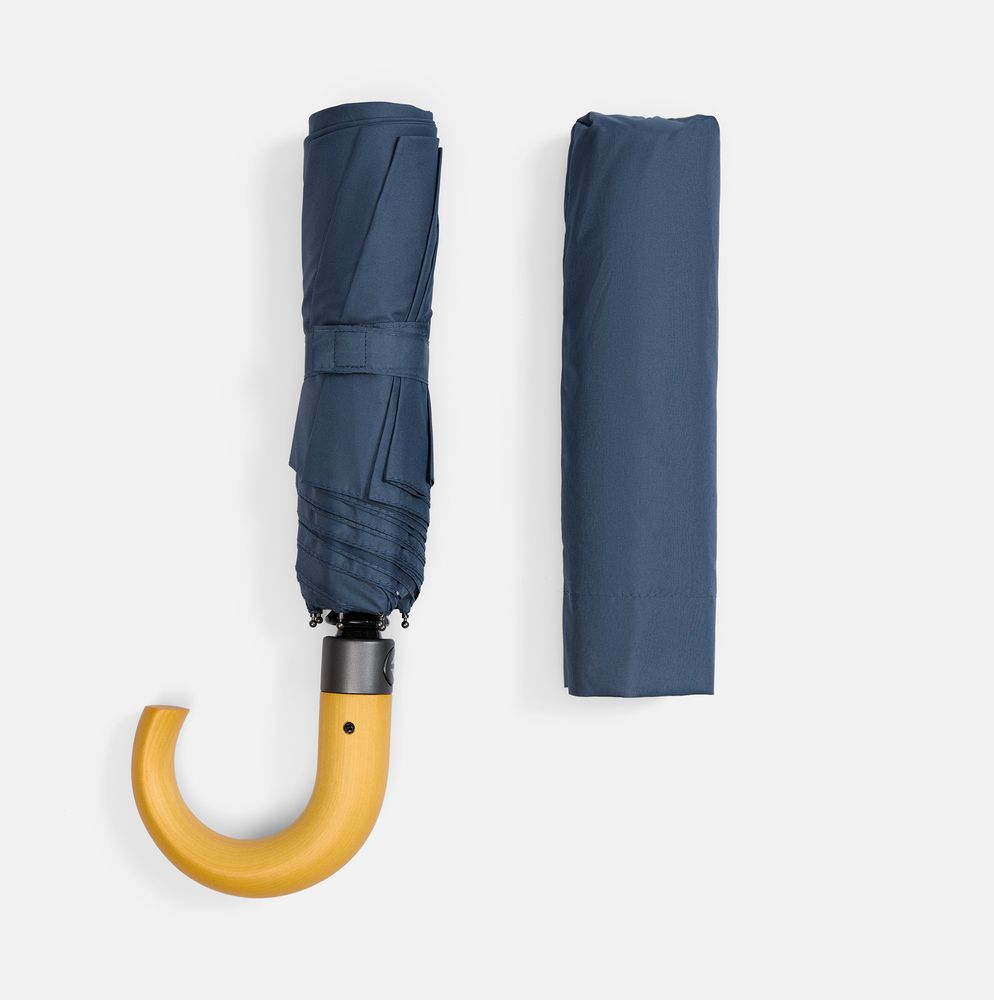 Зонт складной Classic, темно-синий