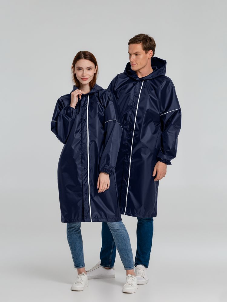 Дождевик со светоотражающими элементами Rainman Blink, синий