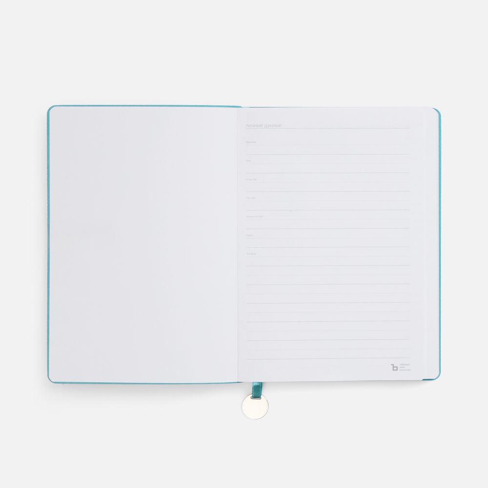 Ежедневник Lafite, недатированный, бирюзовый