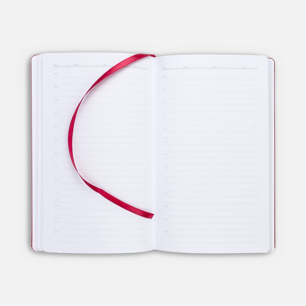 Ежедневник Nova, недатированный, красный
