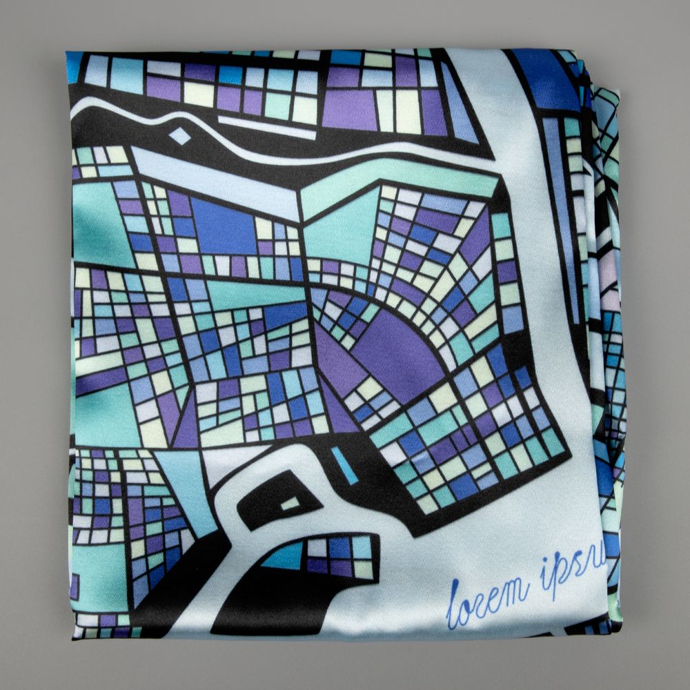 Платок с печатью на заказ ColorSharm, M