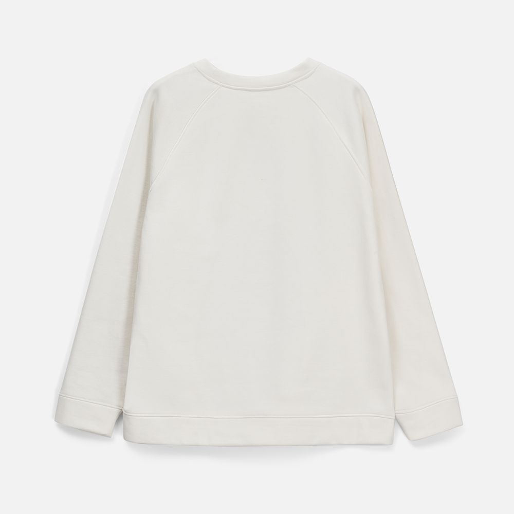 Свитшот унисекс S1, молочно-белый