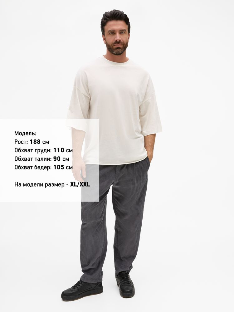 Футболка унисекс оверсайз T1, молочно-белая