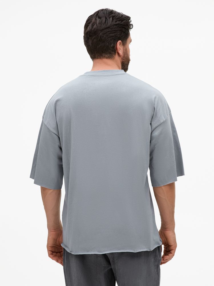 Футболка унисекс оверсайз T1, серая