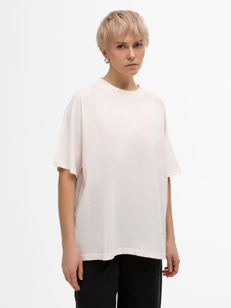 Футболка унисекс оверсайз T2, молочно-белая