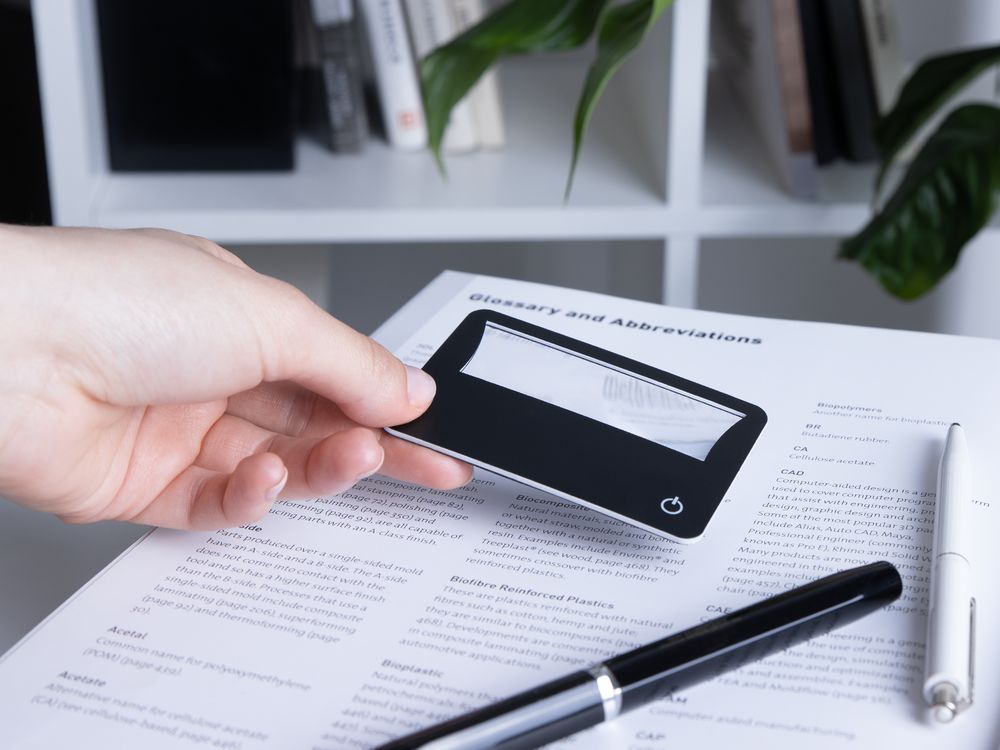 Лупа Visionary с подсветкой, черная