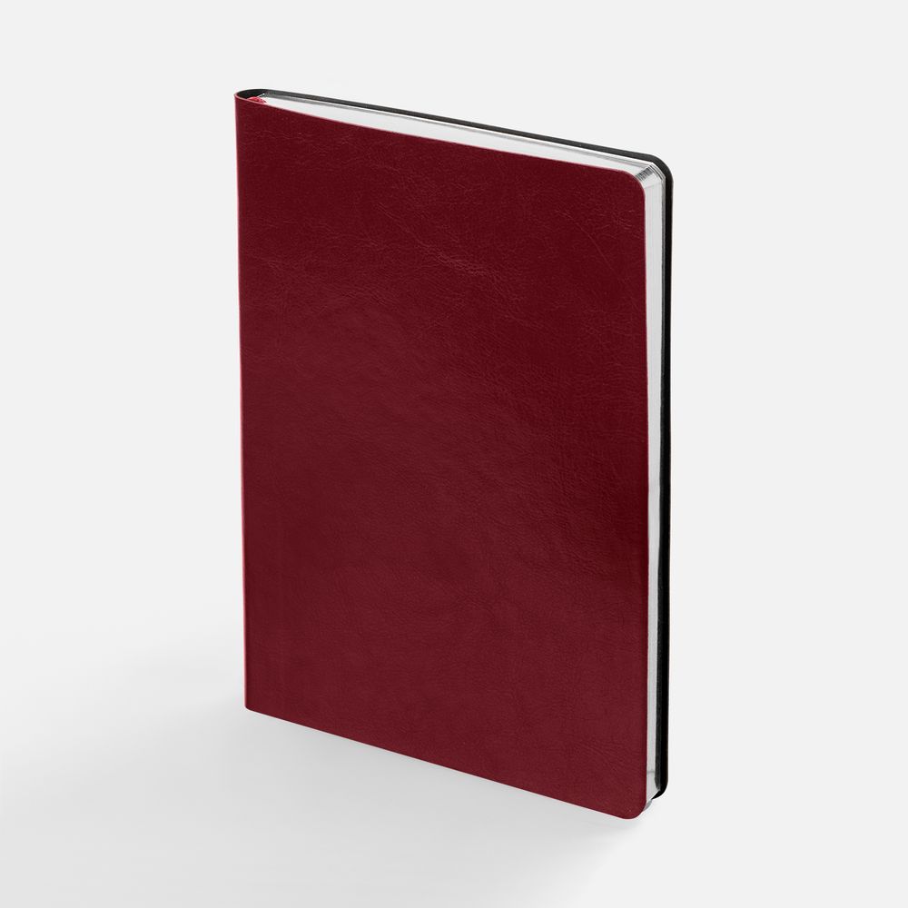 Ежедневник Nebraska Flex, недатированный, бордовый с серебристым