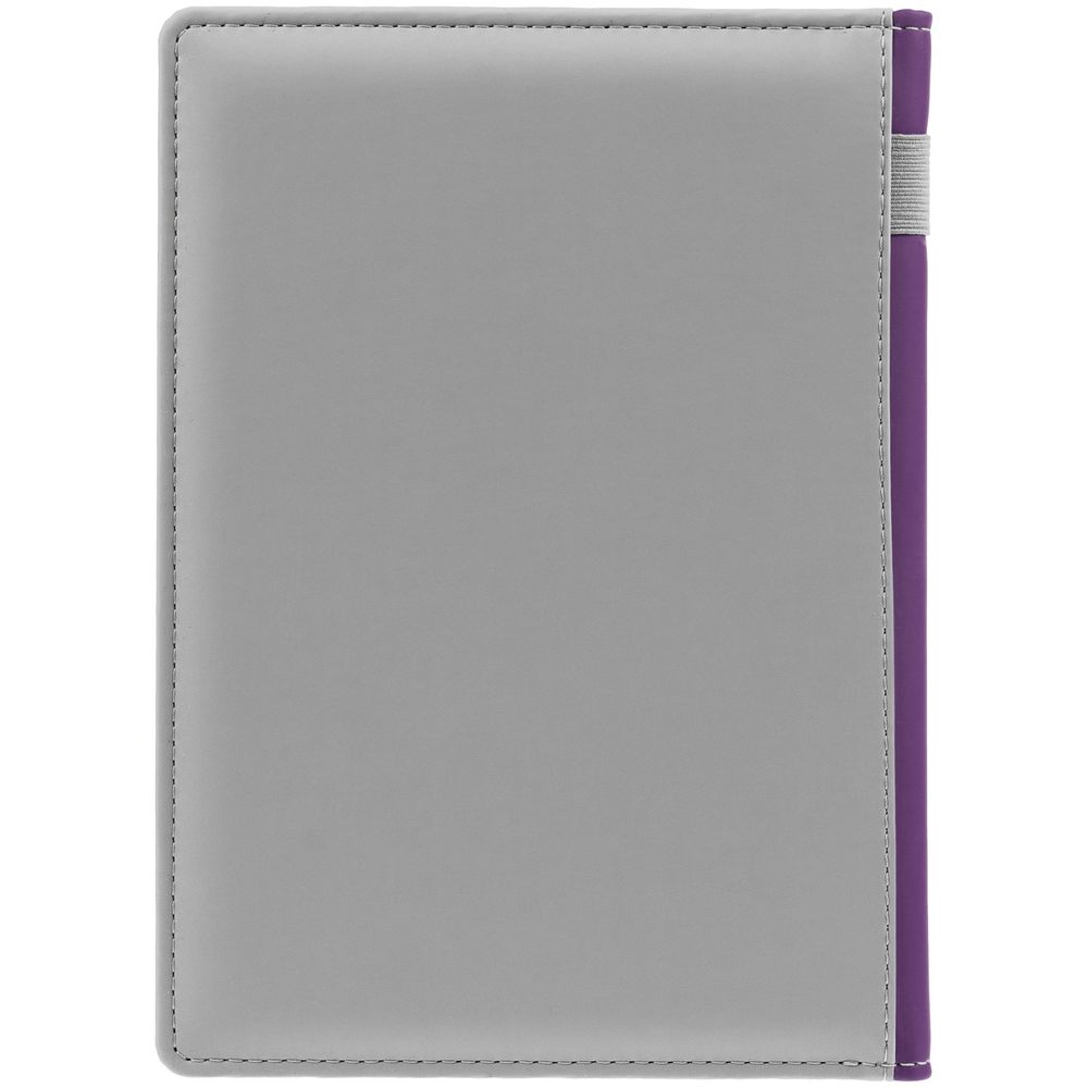 Ежедневник Spain Shall на заказ, недатированный, серый с фиолетовым