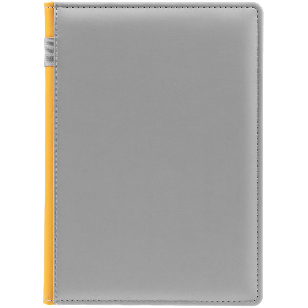 Ежедневник Spain Shall на заказ, недатированный, серый с желтым