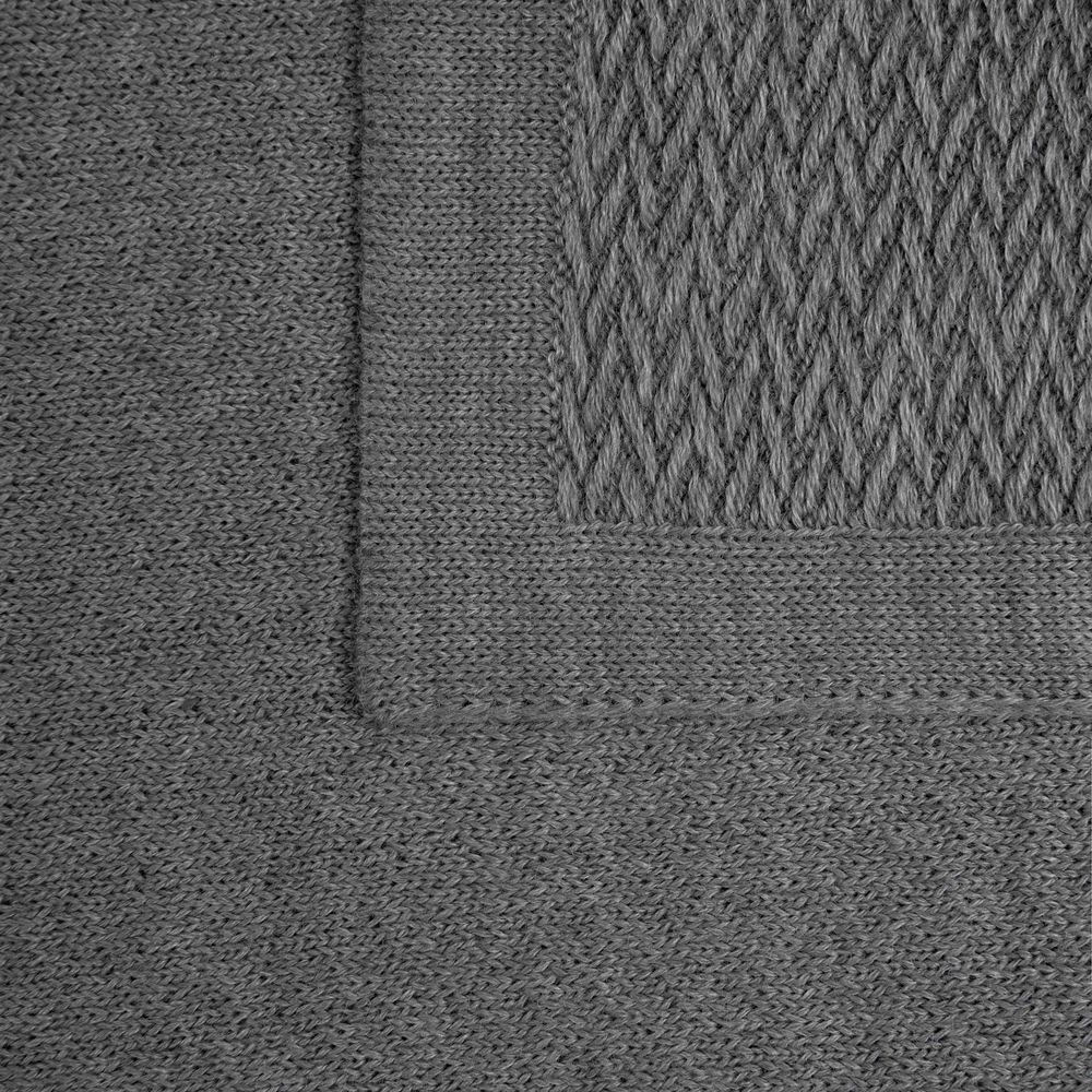 Плед Ornato, серый (кварцевый меланж)