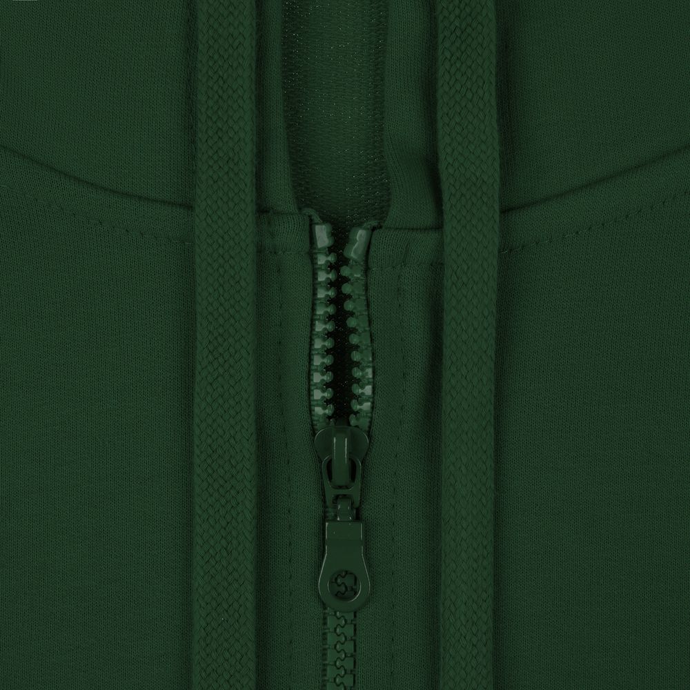 Толстовка на молнии с капюшоном Siverga 2.0, темно-зеленая