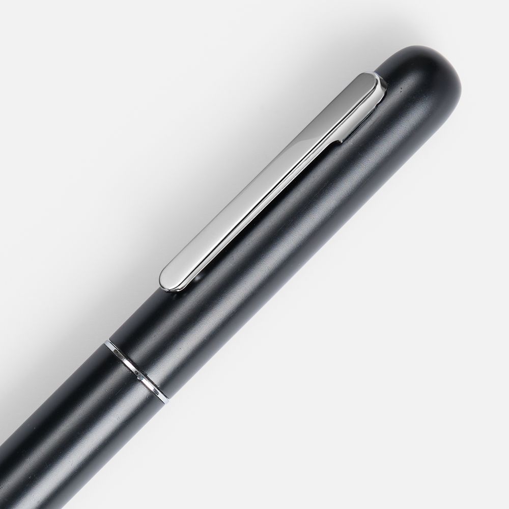 Ручка шариковая Scribo, матовая черная