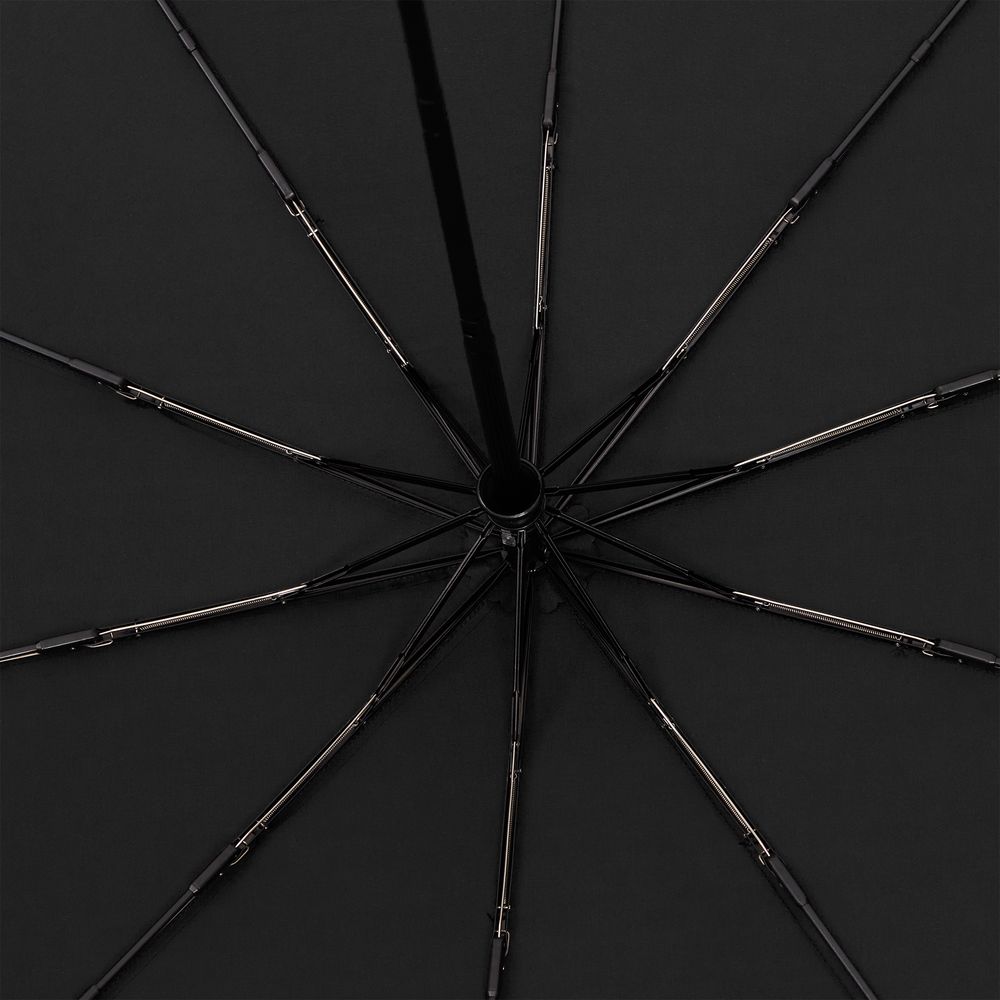 Зонт складной Cloudburst в подарочной упаковке, черный