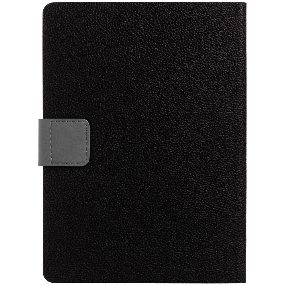 Ежедневник Boom, недатированный, черный с серым