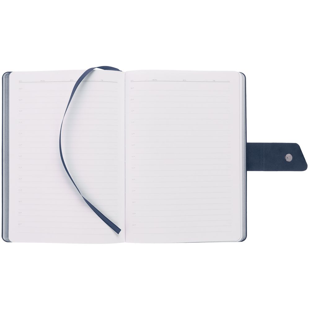 Ежедневник Boom, недатированный, черный с синим