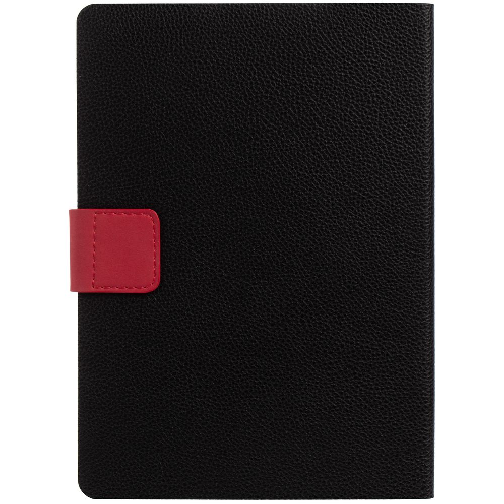 Ежедневник Boom, недатированный, черный с красным