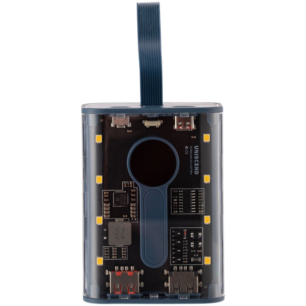 Аккумулятор с быстрой зарядкой Trellis Quick 10000 мАч, синий