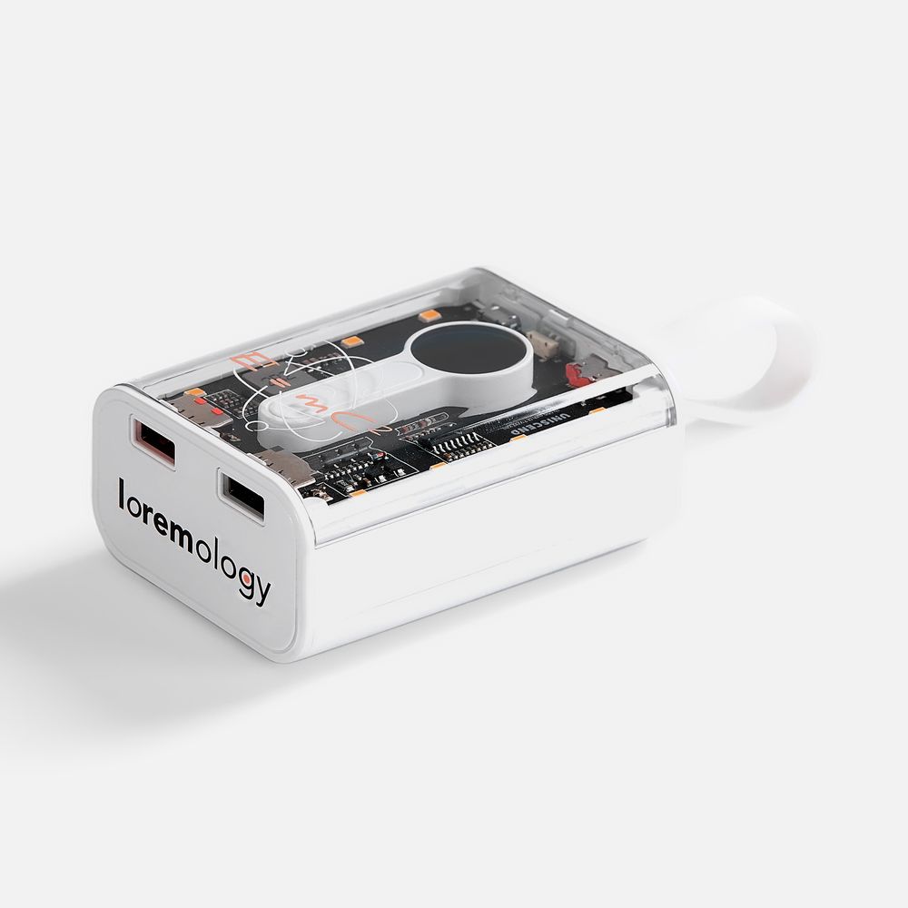 Аккумулятор с быстрой зарядкой Trellis Quick 10000 мАч, белый