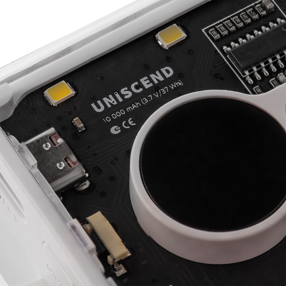 Аккумулятор с быстрой зарядкой Trellis Quick 10000 мАч, белый