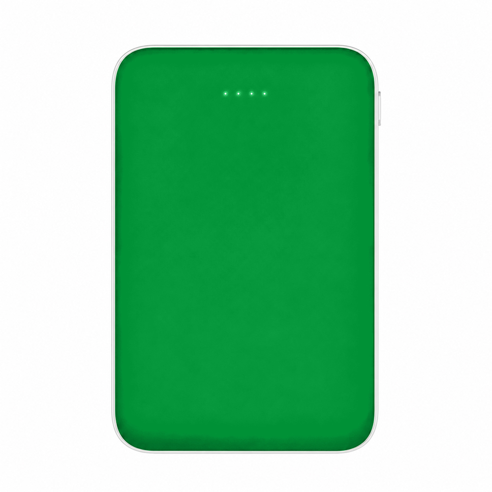 Внешний аккумулятор Fluffy, 5000 Mah, зеленый