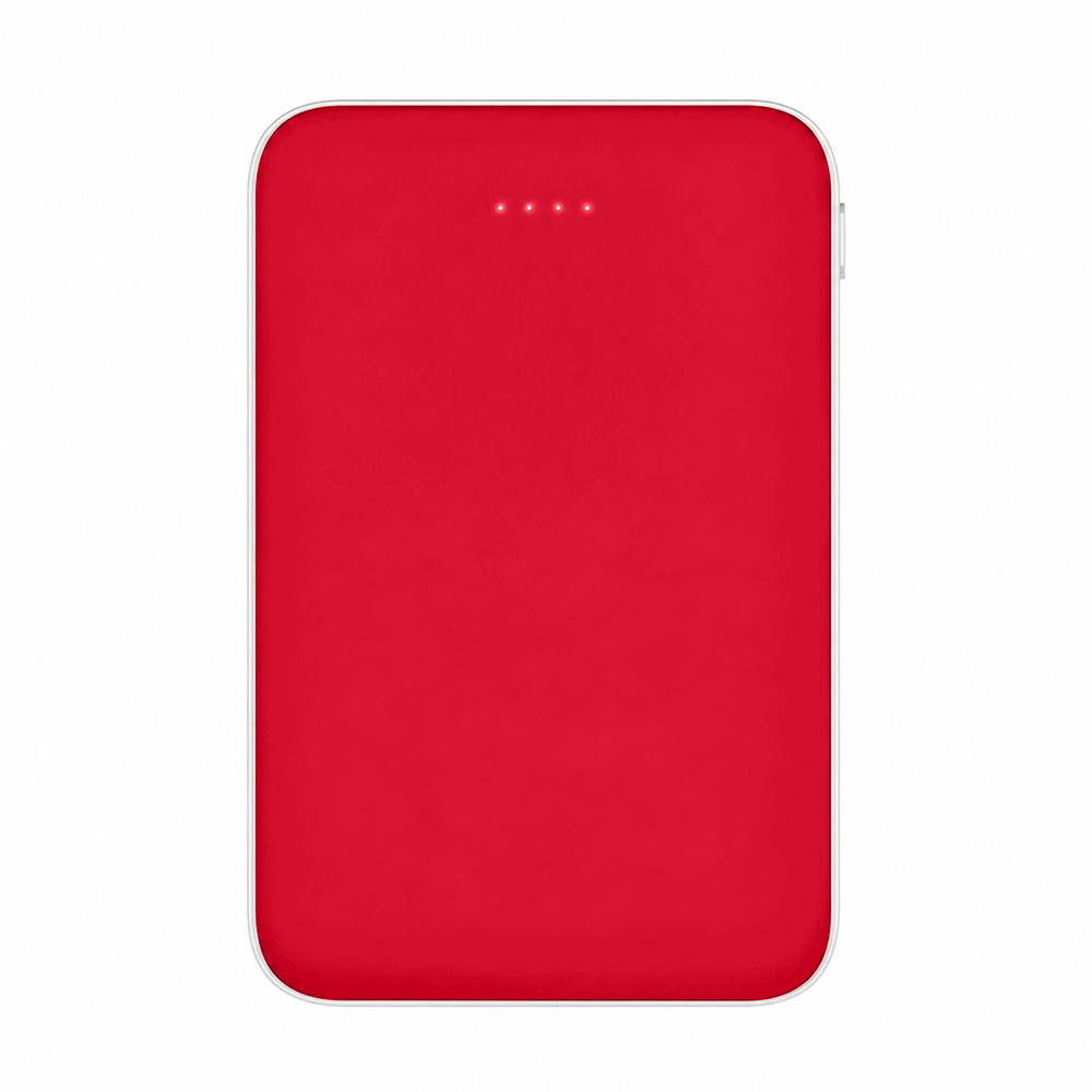 Внешний аккумулятор Fluffy, 5000 Mah, красный