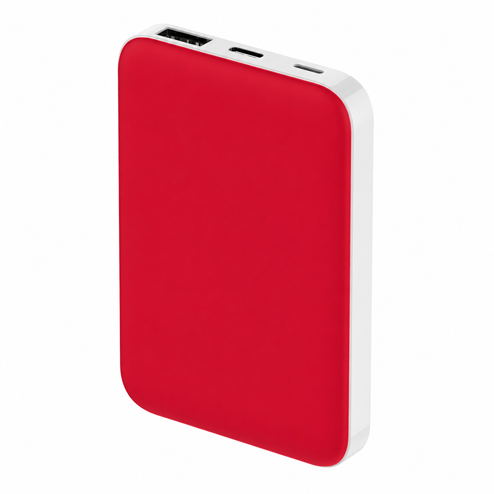 Внешний аккумулятор Fluffy, 5000 Mah, красный