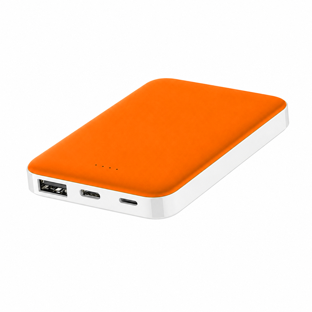 Внешний аккумулятор Fluffy, 5000 Mah, оранжевый
