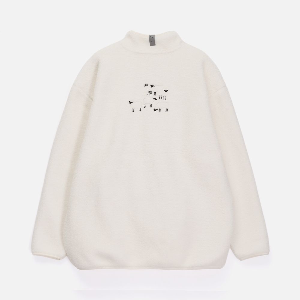 Куртка унисекс Oblako, молочно-белая