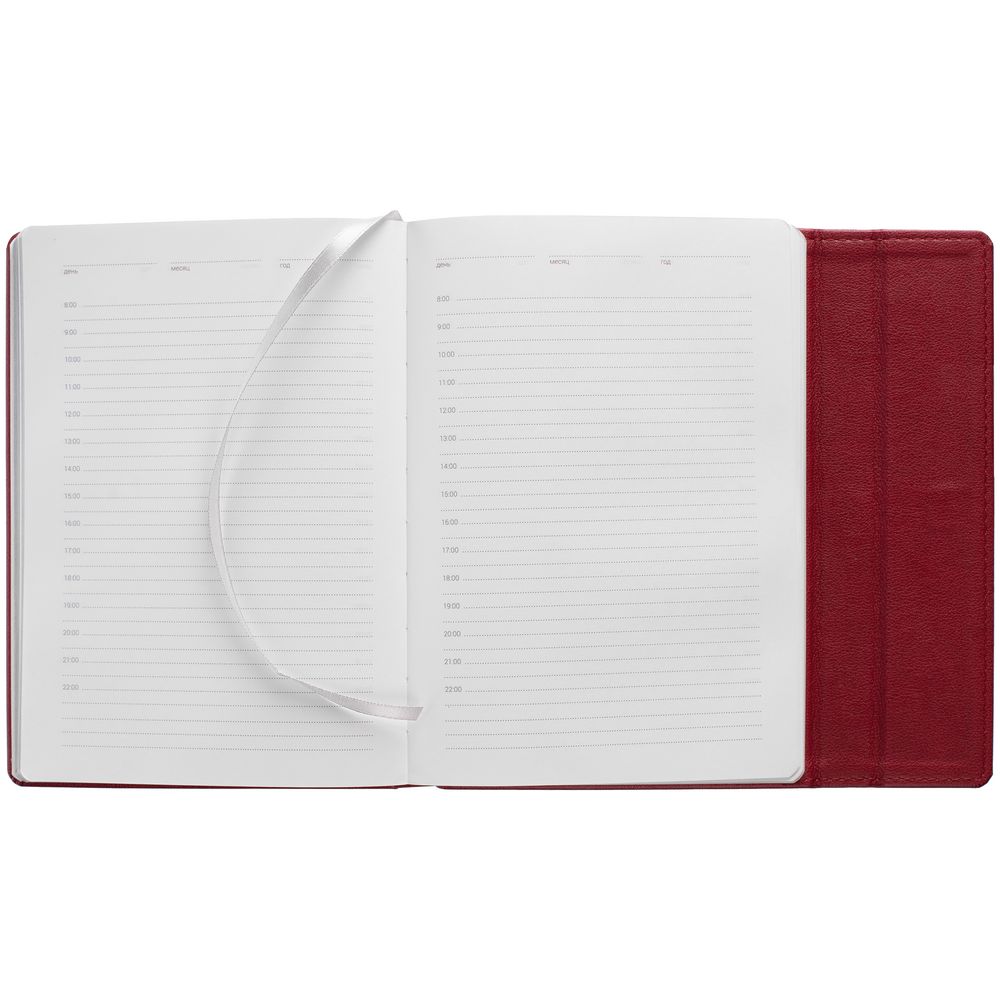Ежедневник Flap на заказ, недатированный, красный