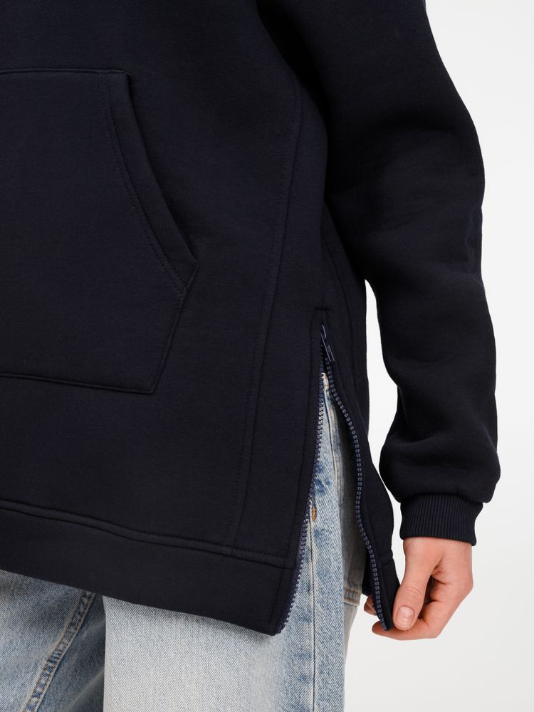 Худи унисекс оверсайз Easy Street, темно-синее