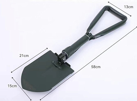 Лопата складная Tools Sheffield в чехле, черная