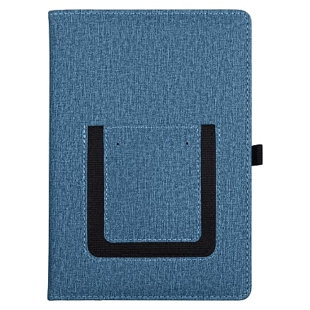 Ежедневник Smart Wallet Cambric A5, синий, недатированный, в твердой обложке с поролоном