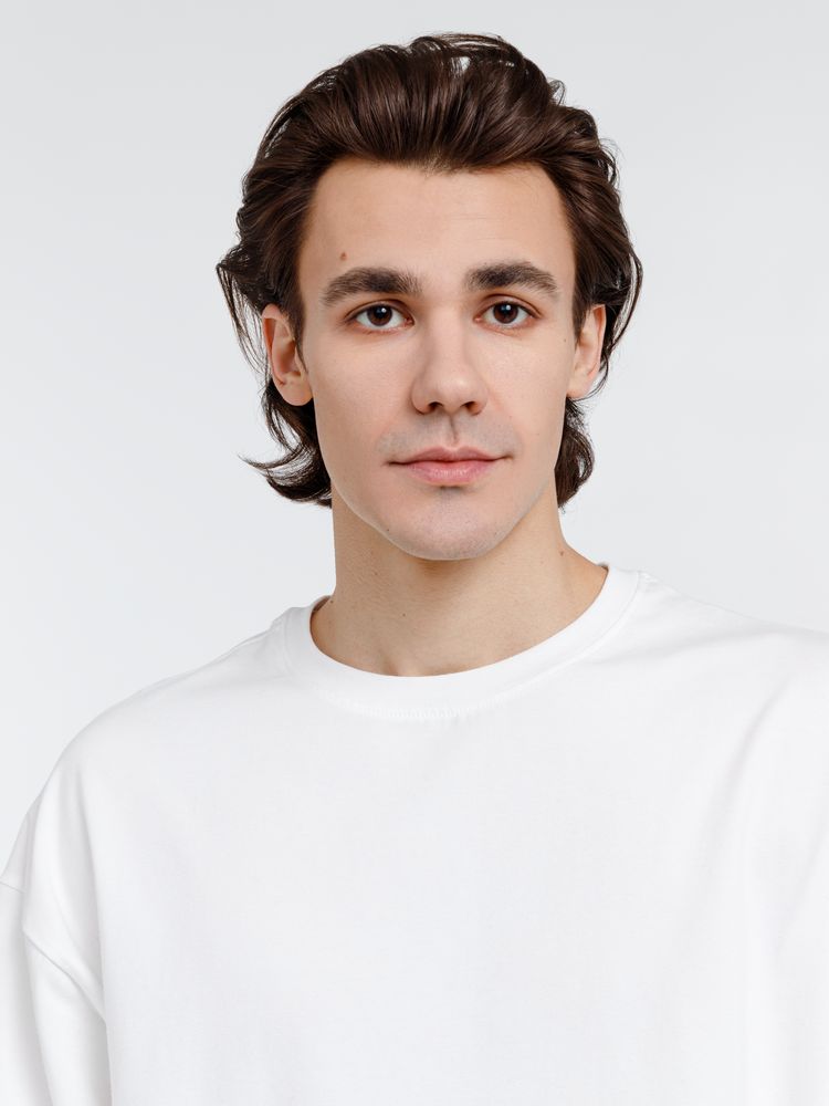 Футболка оверсайз унисекс City Sapiens, молочно-белая