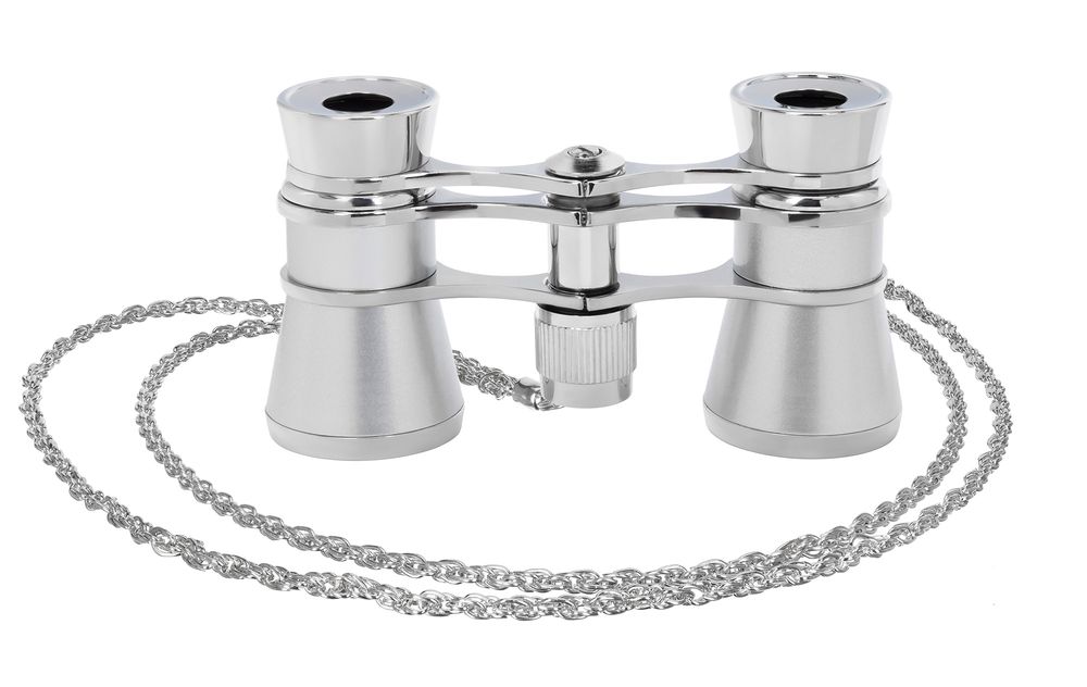 Театральный бинокль Broadway 325B, серебристый