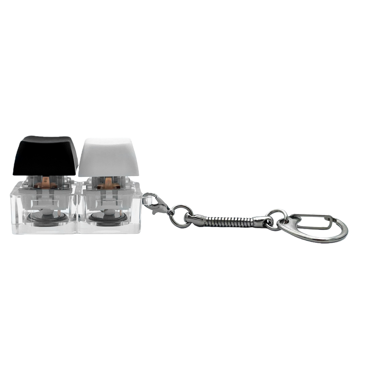 Брелок KeyDuo с LED подсветкой (фонарик), чёрно-белый