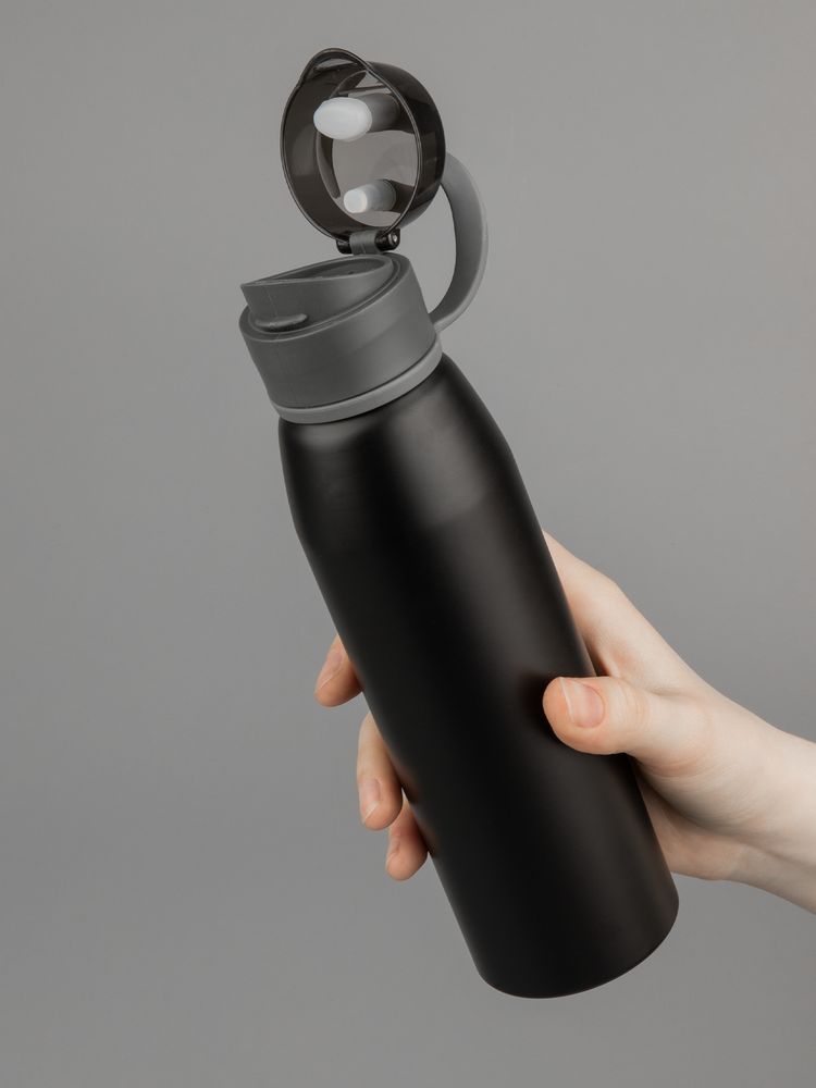 Бутылка для воды Billy Gym, матовая черная