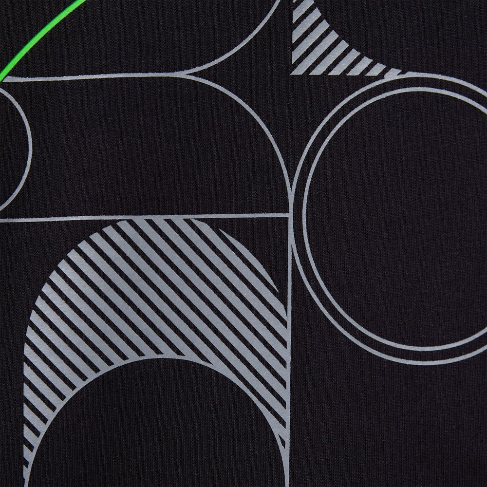 Футболка оверсайз с двойным рукавом Kosmos, черная